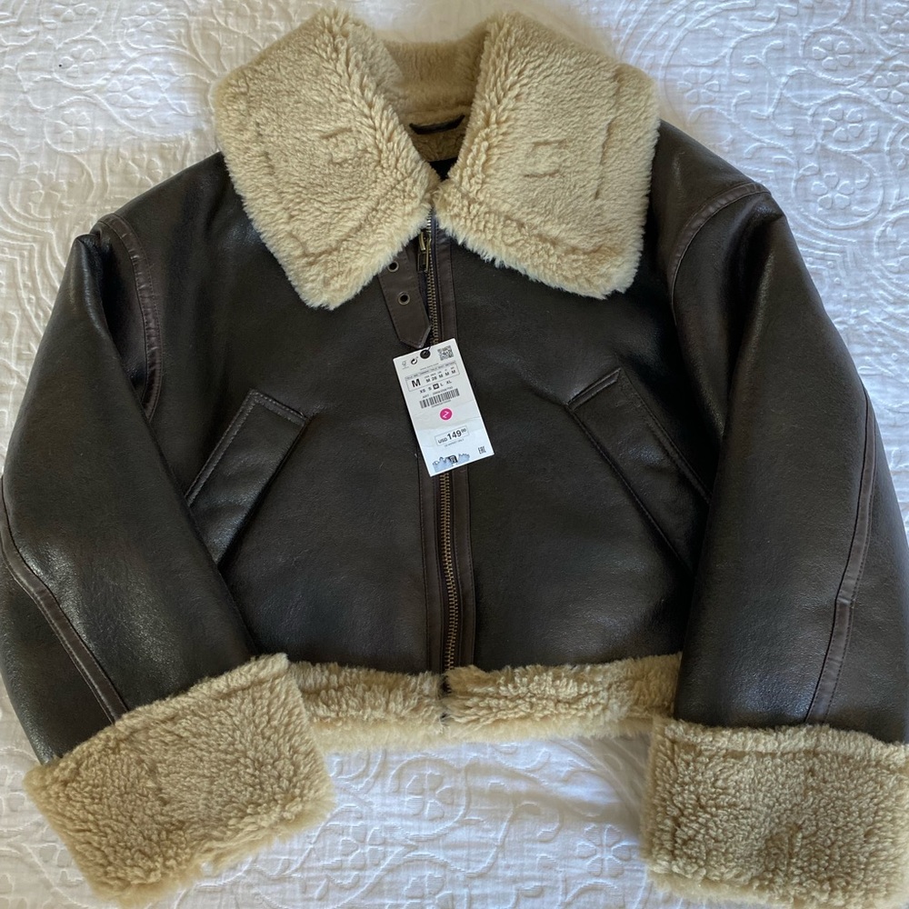 Zara Double-Faced Biker Jacket NWT